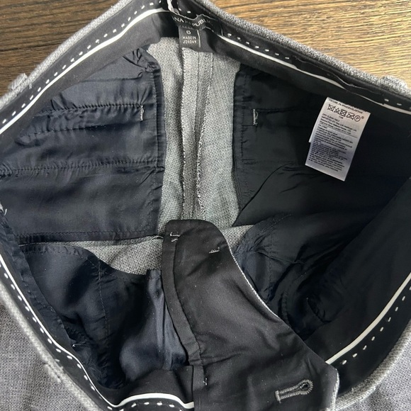 Banana Republic Tweed Gray Dress Pants Tailored Fit - Picture 7 of 8